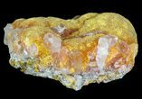 Orpiment With Barite Crystals - Peru #63793-1